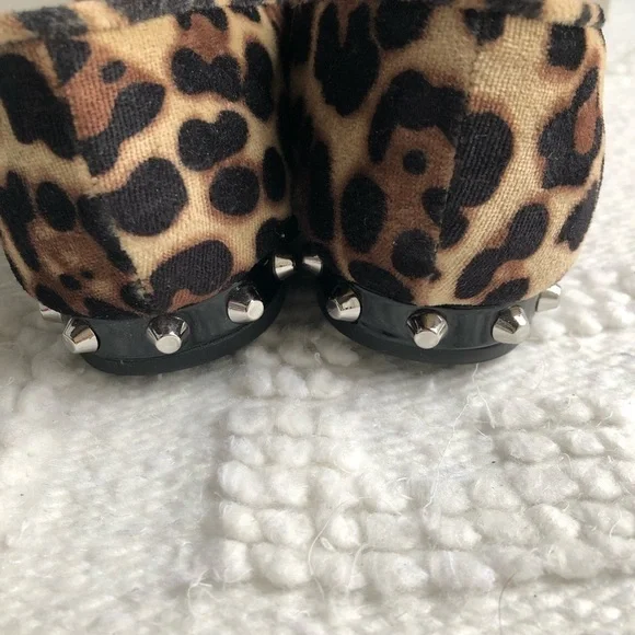 Marc Fisher Abree3 Studded Smoking Flats, Leopard - Picture 5 of 8